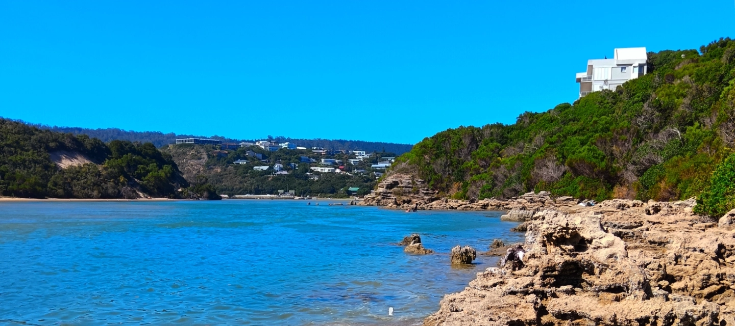 Swartvlei lagoon in Sedgefield is a coastal town on the Garden Route in the Western Cape province of South Africa